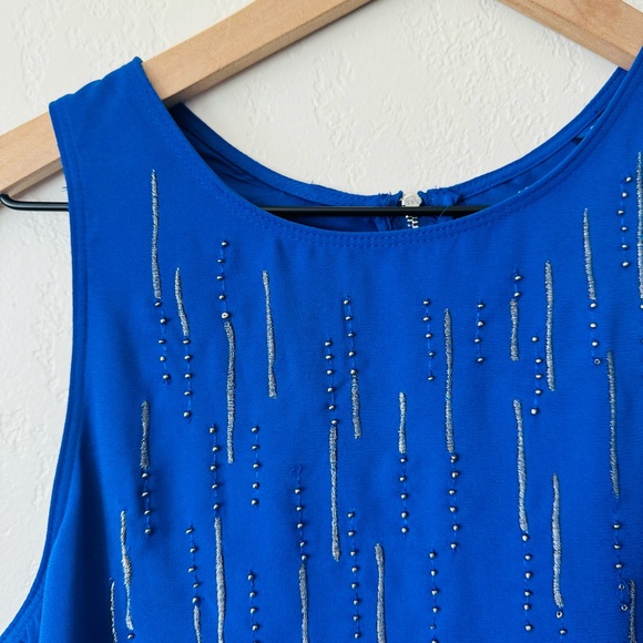 NWT | Apt. 9 | royal blue embroidered dress - Picture 3 of 5